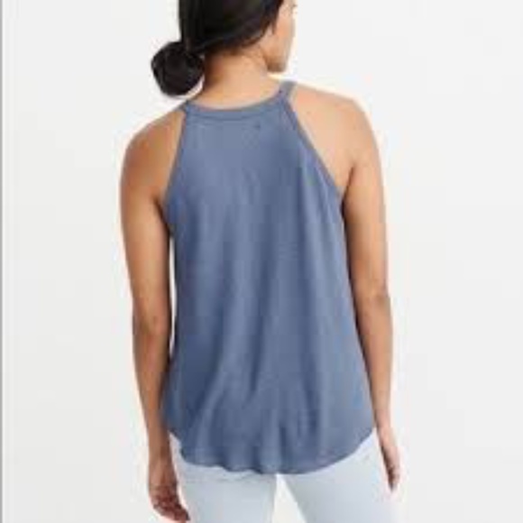 A&F Linen Blend High Neck Tank - Picture 2 of 5
